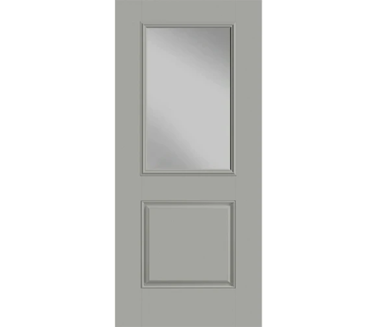 Murfreesboro One Half Light 1 Panel Fiberglass Entry Door